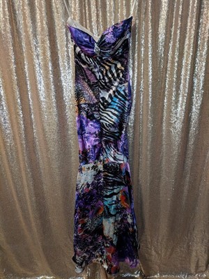 purple zebra dress